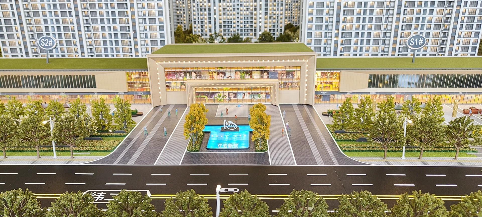 Customizable high quality urban planning construction model architectural building scale model