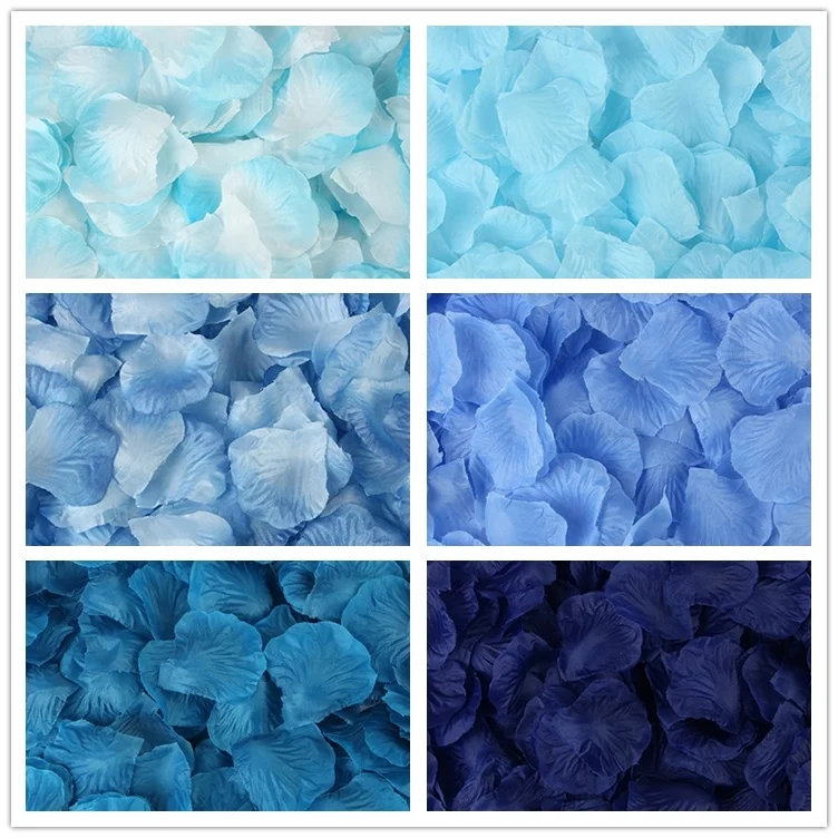 X-1201 Factory Direct Sale Wedding Decoration Artificial Silk Rose Flowers Petals