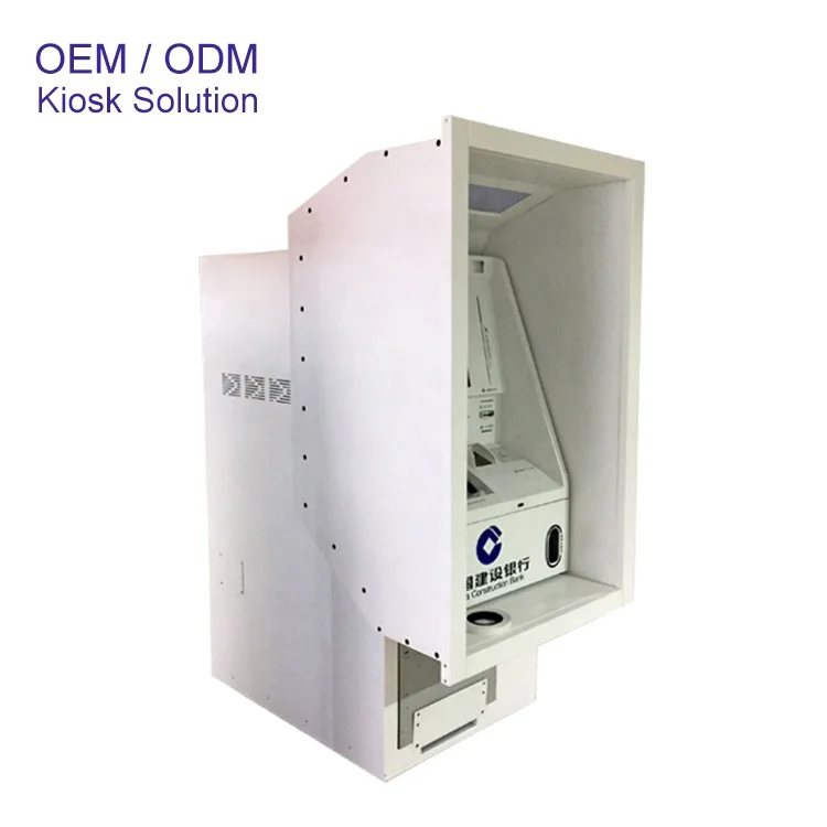 19 inch  Touch screen Wall Throughed kiosk Cash dispenser Cash Acceptor  Payement smart ATM machine   payment kiosk