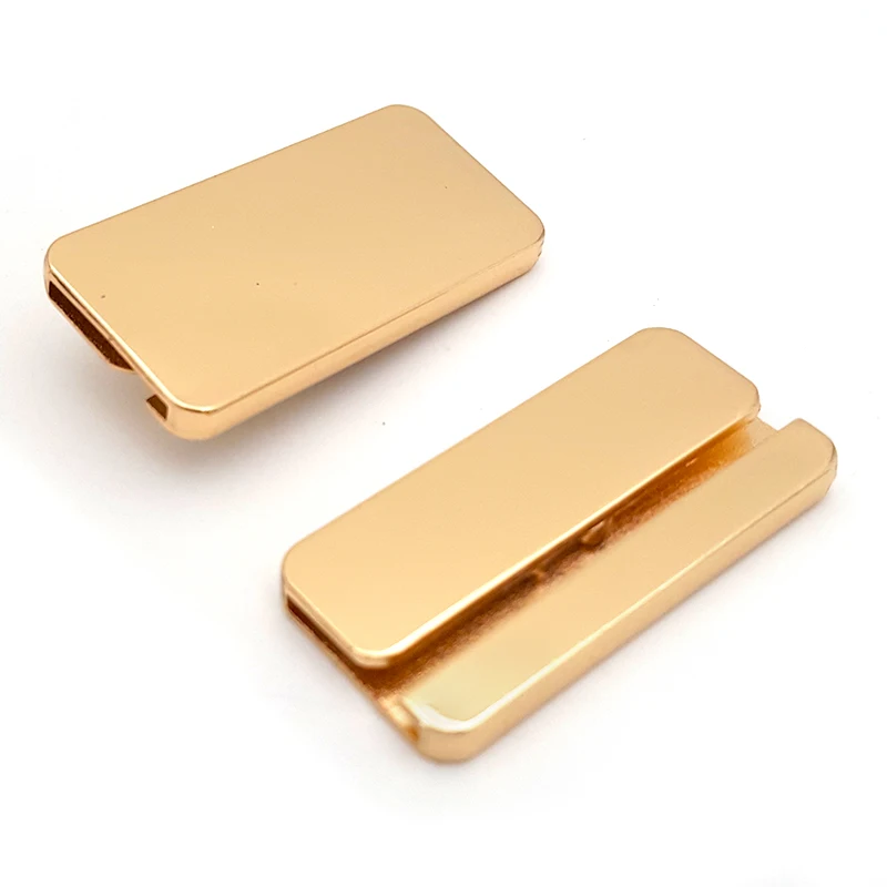 Manufacturers of clothing bags sign embossing printing laser brand  logo trademark rectangular zinc alloy nameplate