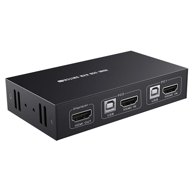 Высокое качество OEM порт Usb 2 двунаправленный переключатель Hdmi 4K 30 Гц Kvm с пультом