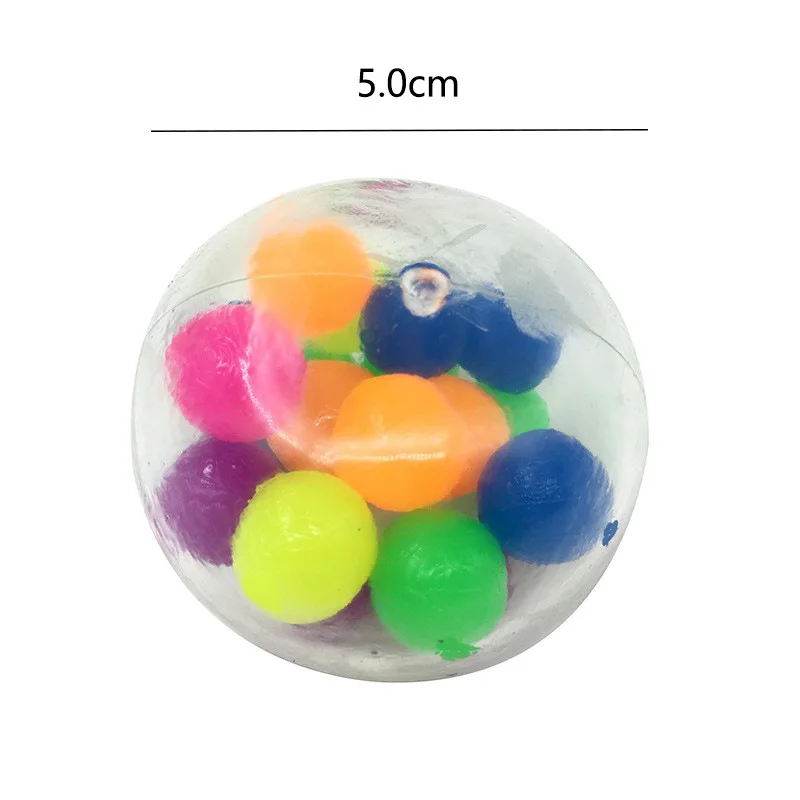 Wholesale Hot Sale Squeeze Ball Toy DNA Colorful Beads Relieve Promotional Color Stress