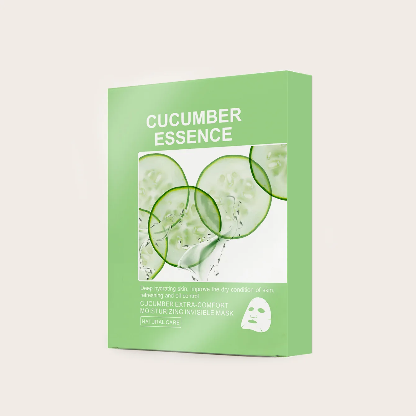 Wholesale Oil Control Slik Facial Mask Korea Popular Hydrating Lifting Fruit Organic Cucumber Face Mask