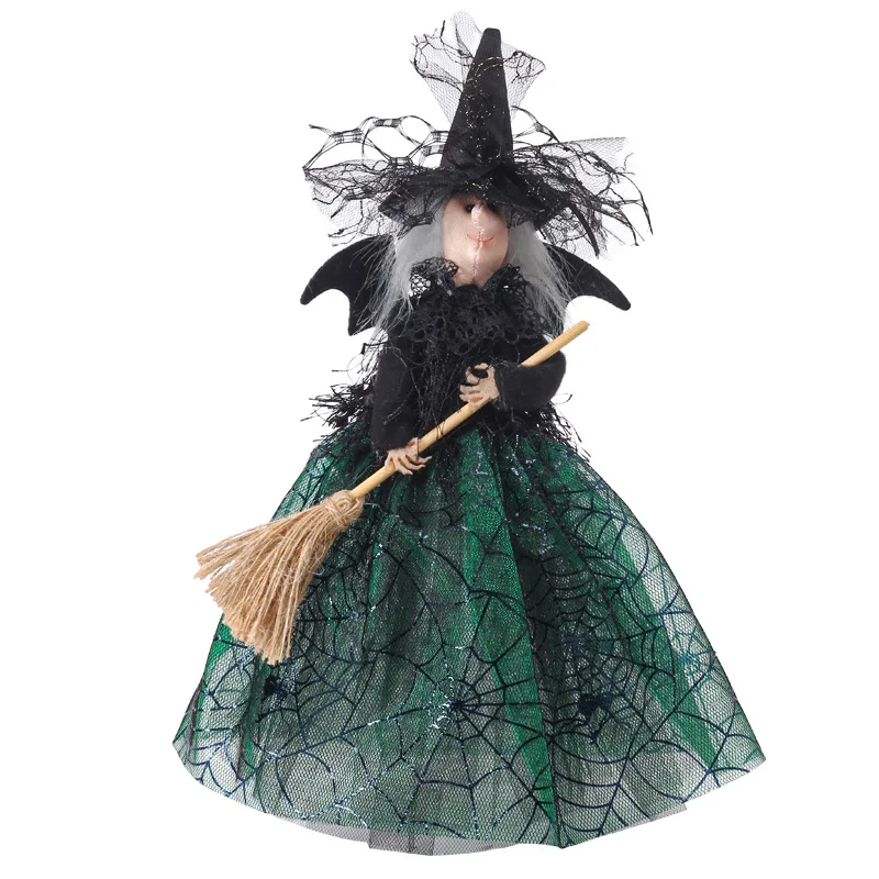 Halloween Decorations Ghost Festival Witch Doll Tree Top Star Desktop Decoration Doll Ornaments Haunted House Decorate Props