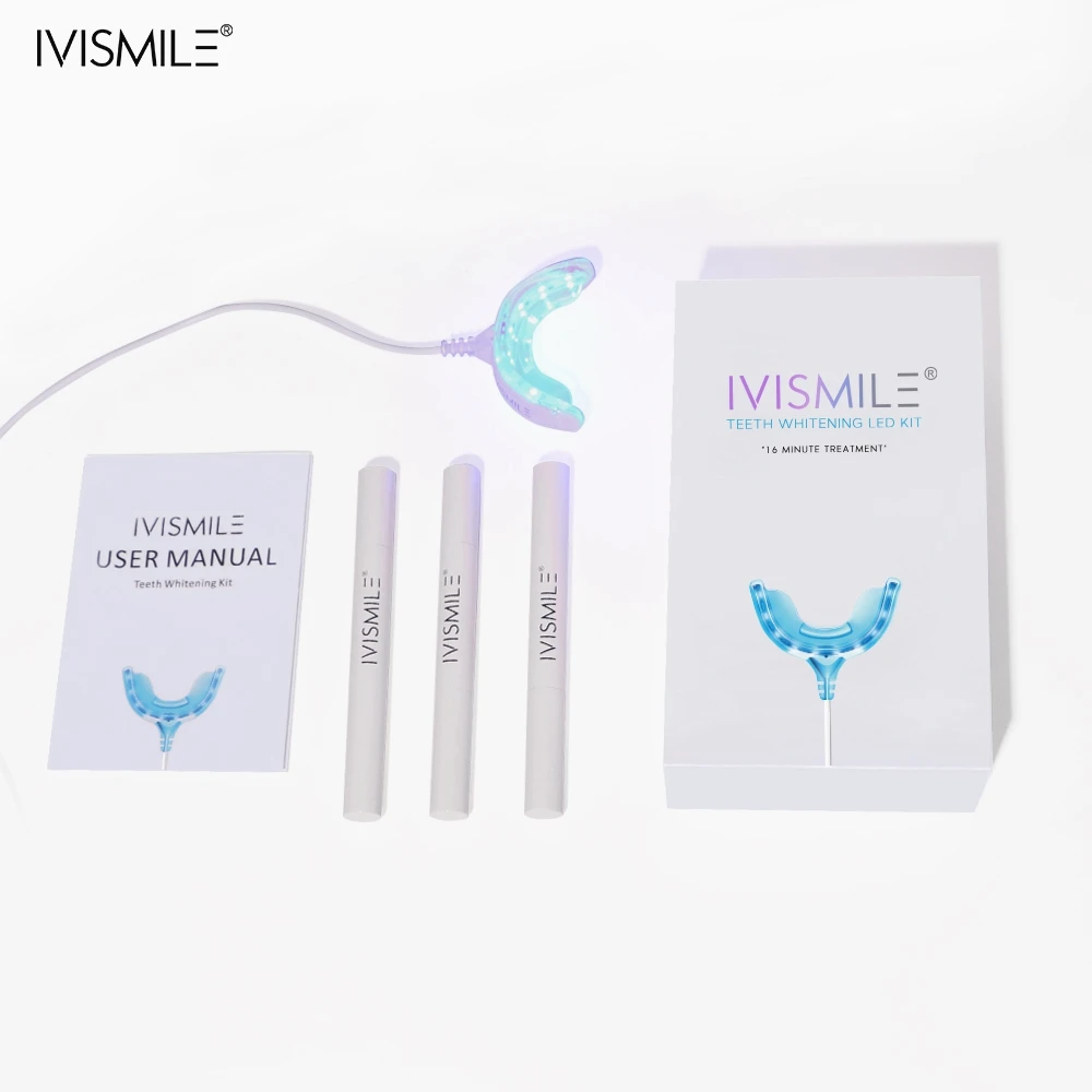 2022 Home Professional Portable Usb Connected Uv Dental Teeth Whitening Kit with Led Light and Gels