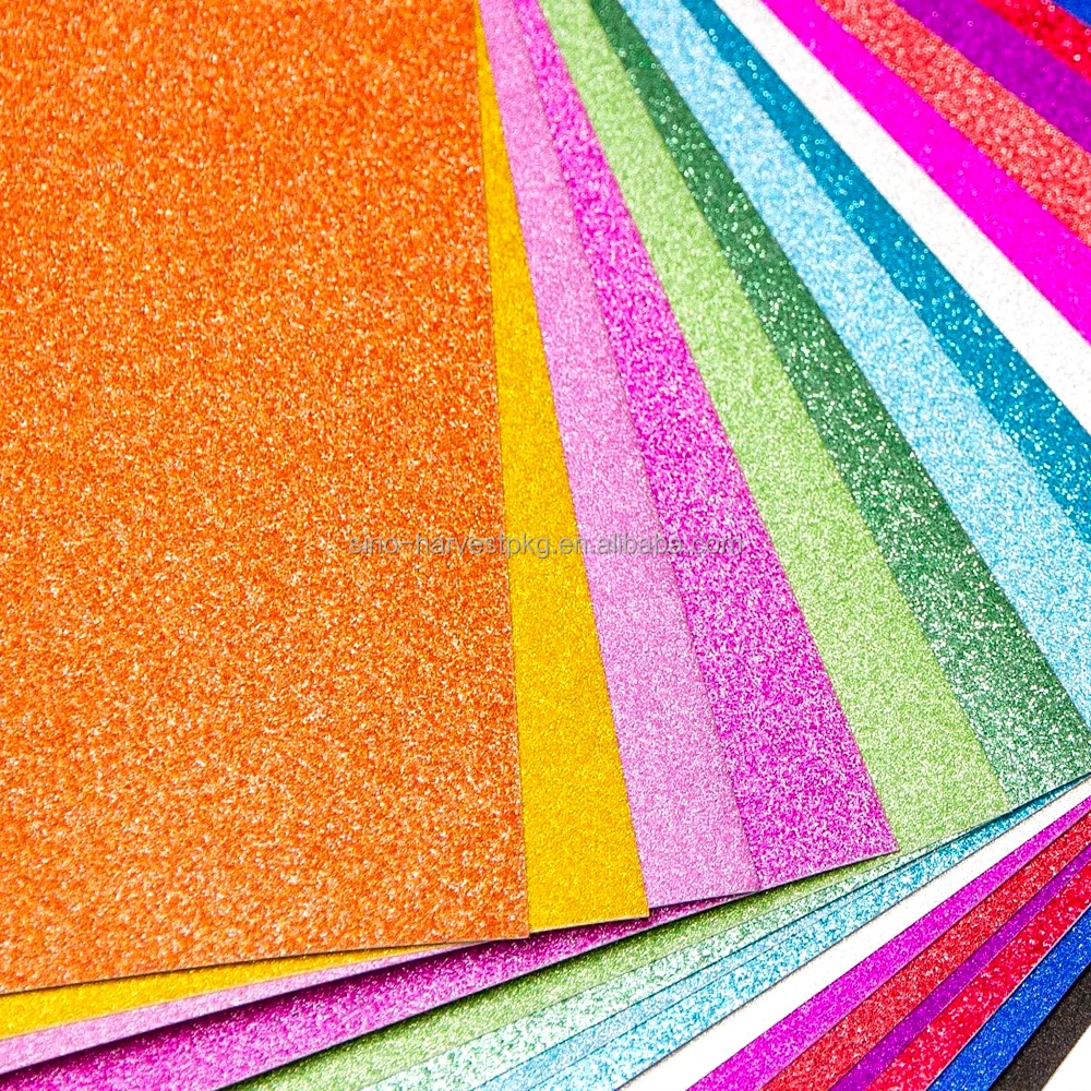 High Quality Glitter Craft Paper Paper, Custom Self-Adhesive Glitter Paper for DIY Crafts, Glitter Wrapping Paper
