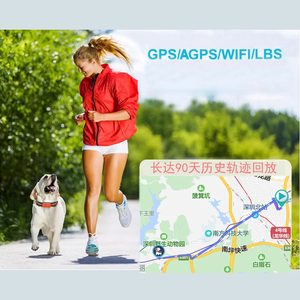 OEM ODM водонепроницаемый ошейник для собак GPS GSM GPRS Wifi умный трекер домашних животных с приложением + Web SMS электронный устройство отслеживания