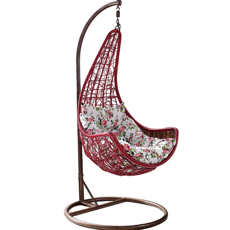 Removable Weave Egg Rattan Swing Chair for Yards Balcony