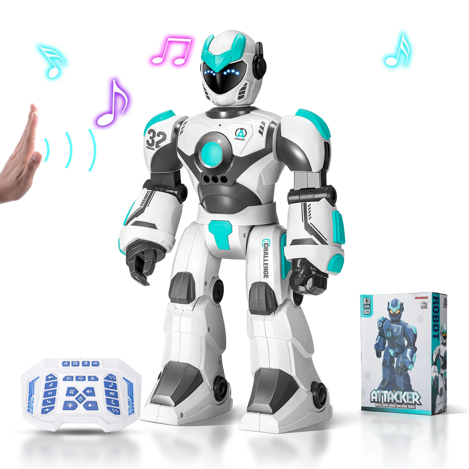 Intelligent Voice Controlled Gesture Sensing Robot Toy Kids Multi-function Programmable Educational Toys Smart Intelligent Robot