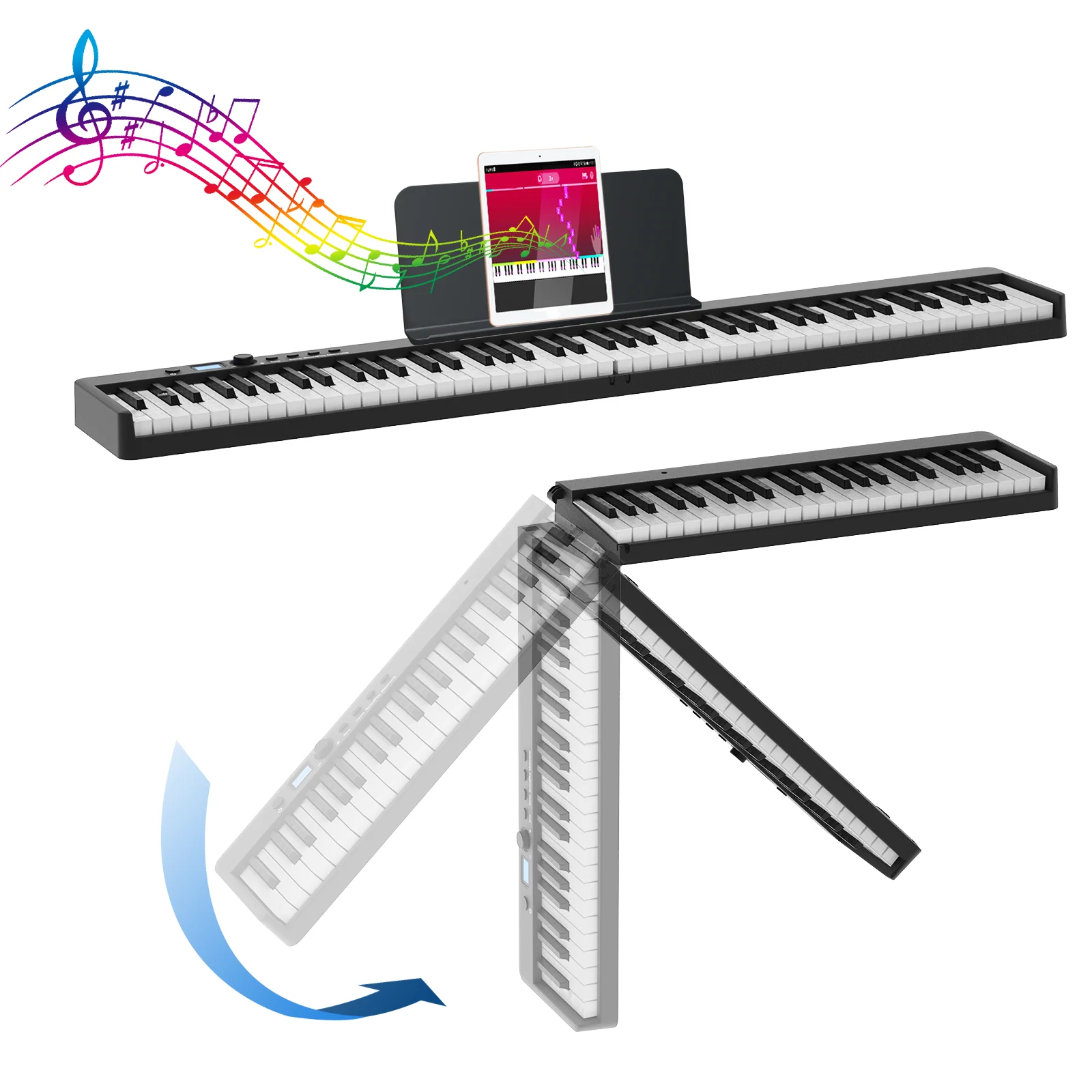 bora piano synthes musical instruments piano keyboard folding piano portable midi keyboard
