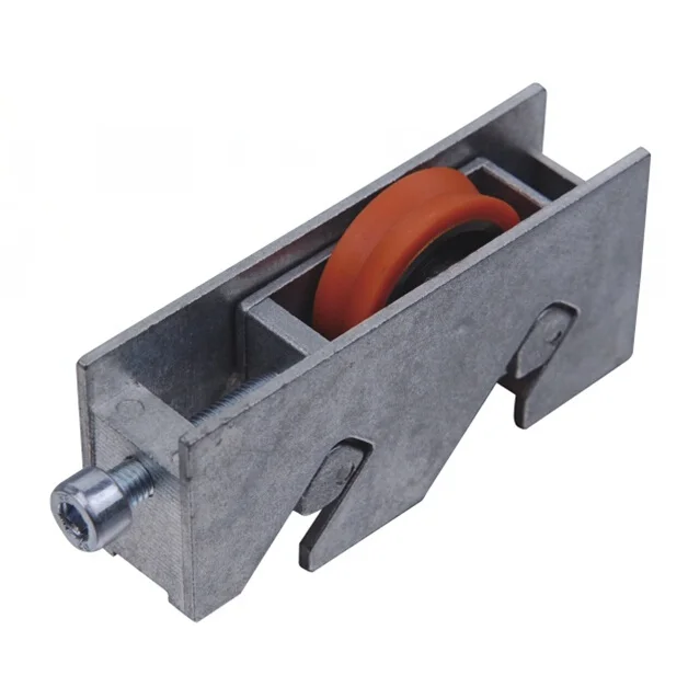 Heavy Duty Durable White Zinc V Track Sliding Wheel Single Zinc Coating Bearing Roller (ML-FS018)