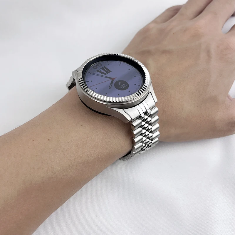 Galaxy Watch jubiler Strap For Samsung Galaxy  Watch 6 5 4 pro 40mm 42mm 44mm 45mm 46mm,No gap jubiler watch band