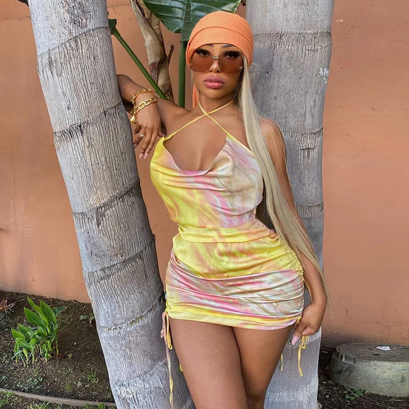 
Custom Women Fashionable Trendy Spaghetti Strap + Maxi Bodycon Mini Dress// 