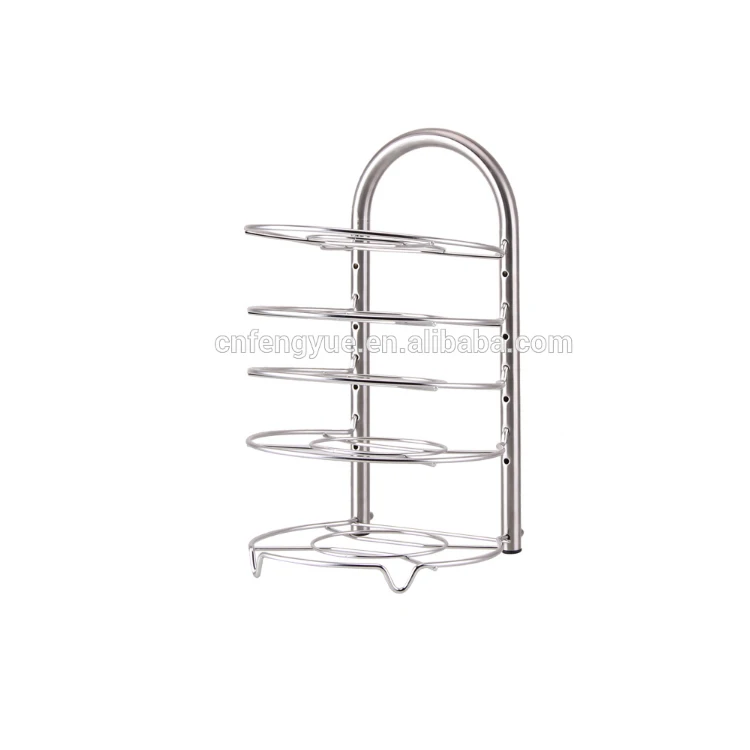 Кухонная металлическая проволока складной горшок Инструменты держатель лотка стеллаж для выставки товаров