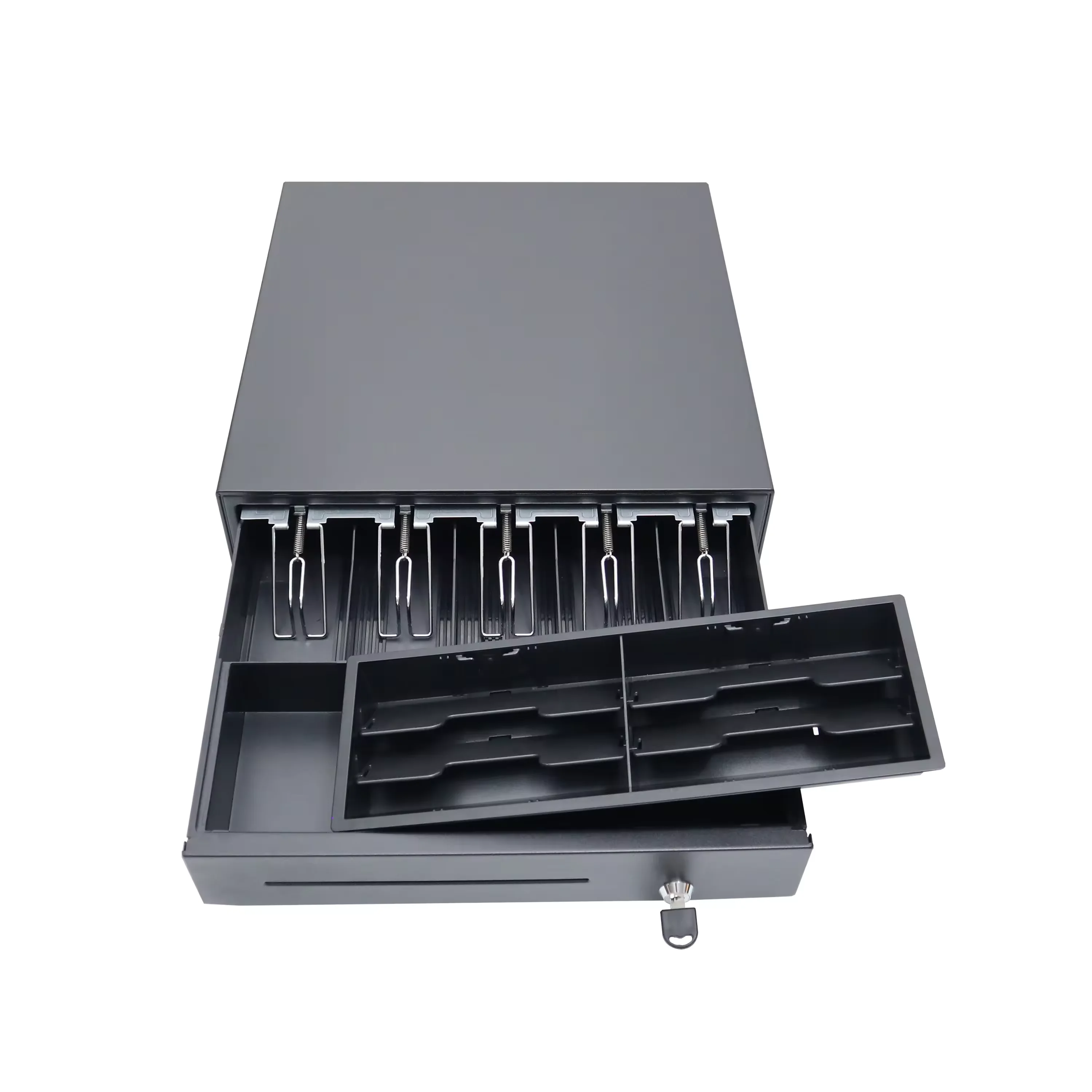 H-405C Supermarket Machine High Quality Electronic Cash Drawer with 7 or 8 Adjustable Bill Holders RJ11/RJ12 USB 3 Locks