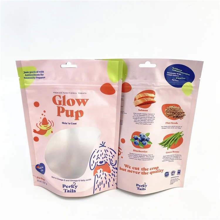 Биоразлагаемые мешки 100% биоразлагаемые стоячие с застежкой-молнией и окошком органические продукты кукурузные хлопья мешочки