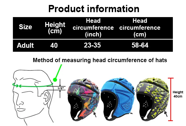 Hot Selling Soccer Sports Football Equipment Soft Shell Protective Headgear Rugby Helmet