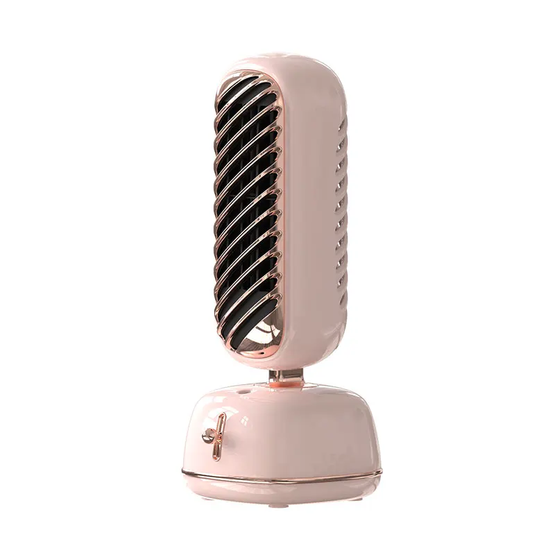 Portable Noiseless 3 Speeds Rechargeable 2000mAh Built-in Battery Cooling Mini humidifier Tower Table Fan