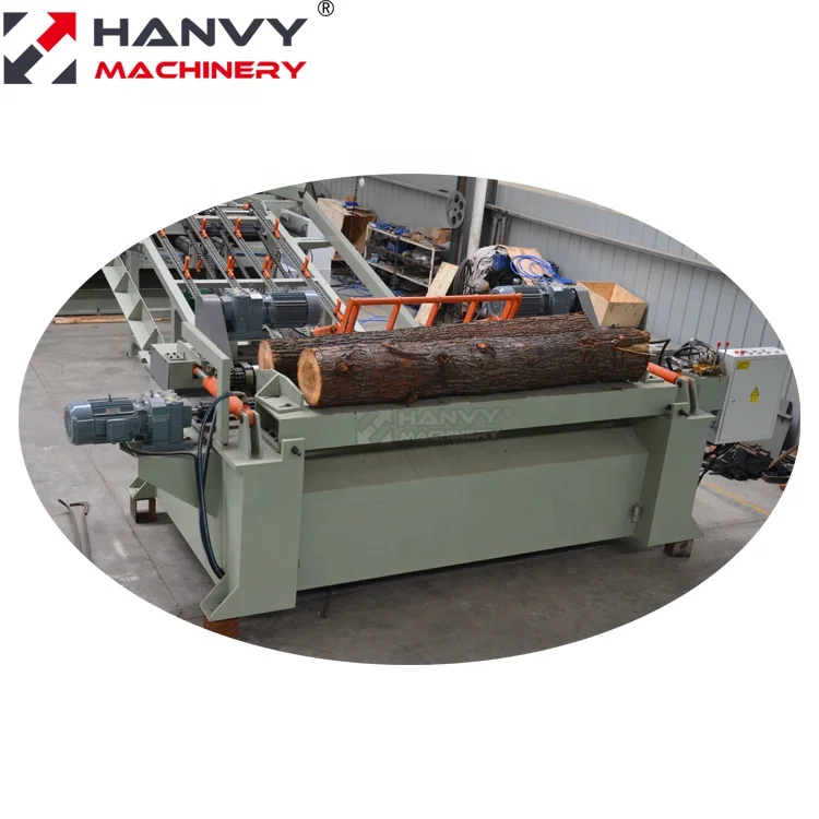 Logs Debarking and Rounding Machine for Plywood Production
