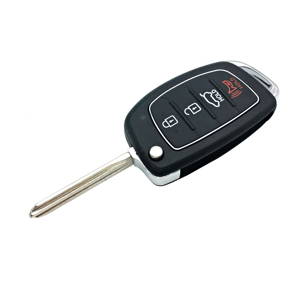 4 Buttons Flip Remote Key Shell Fob Cover Housing Fit For Hyundai i10 i20 i30 i35 i40 Genesis Auto Key