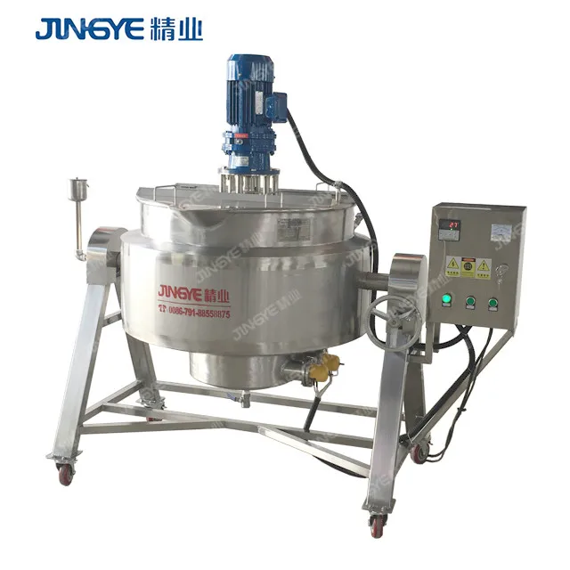 Manufacturer Syrup Candy Making Machine Steam Heating Jacketed Cooking Kettle