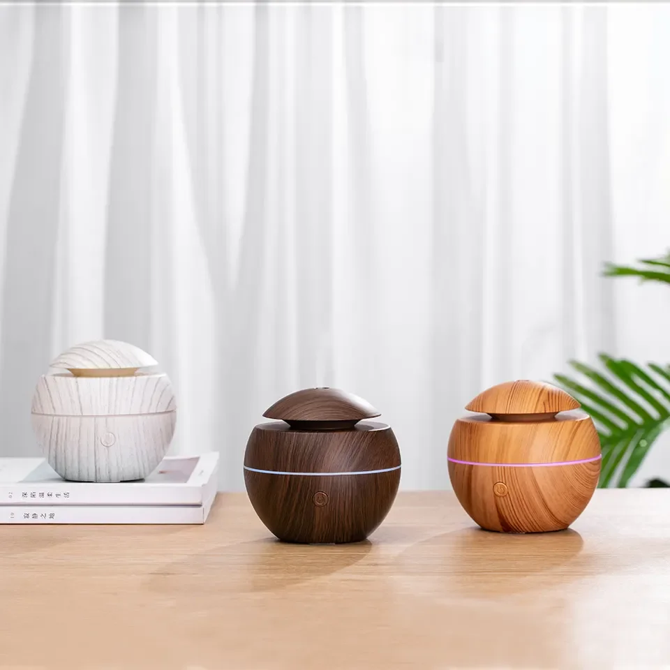 130ml usb aromatherpay air diffuser ultrasonic aroma humidifier best wood diffuser humidifier for home office