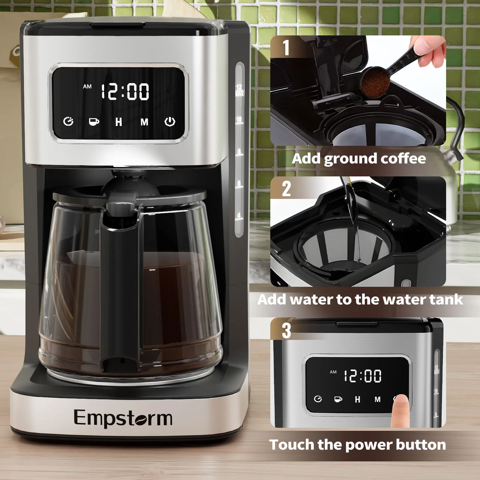 High Quality  Best Price Coffee Maker Cafetera Professional Electric Black Drip Coffee Maker Fully Automatic Machine