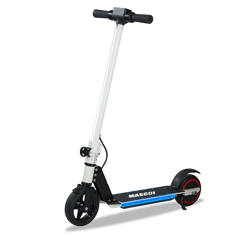 cheap mobility motor 130w electric kids scooter 2 wheels electric kick scooter with led light
