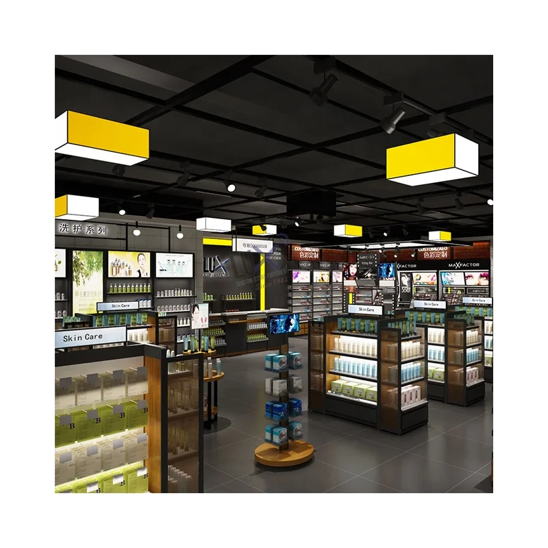 Роскошный дизайн, духи и ароматы, уход за кожей, косметические полки для макияжа, косметический стеллаж, витрина для косметики