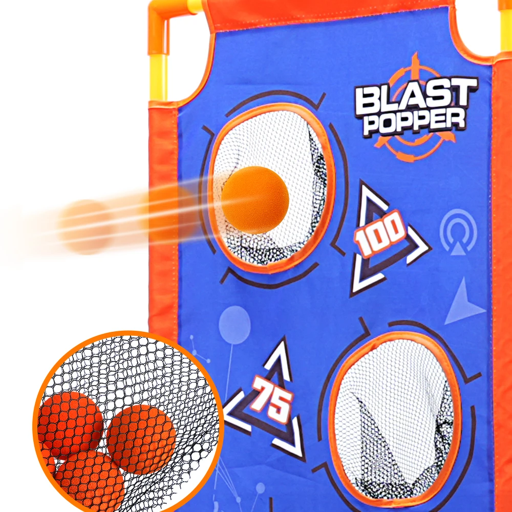 shooting products cheap realistic bubble gun toy shooting game toy 2pk foam ball popper air soft gun