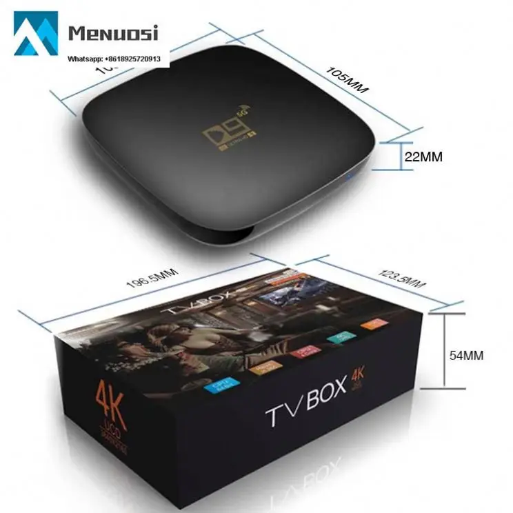 Factory  Tv box D9 2.4G 5G WiFi With BT firmware update android 10 11 smart tv box amlogic 4k set-top box