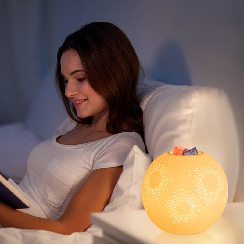 Ароматическая ароматическая горелка нагреватель воска электрический шар освещение керамическая для эфирного масла электрические восковые плавители аромата