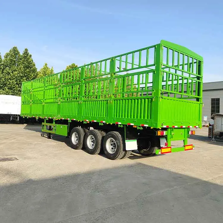 China Manufacture 60T Cargo Transport Fence Semi Trailer Side Wall Semi Trailer