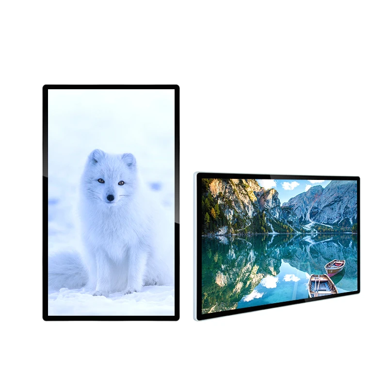 wholesale 32 43 55 inch ultra thin lcd touch screen kiosk monitor display thin wall mount display