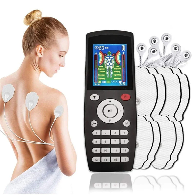 4 therapy mat digital diagnose physical therapy machine tens unit muscle stimulator massager