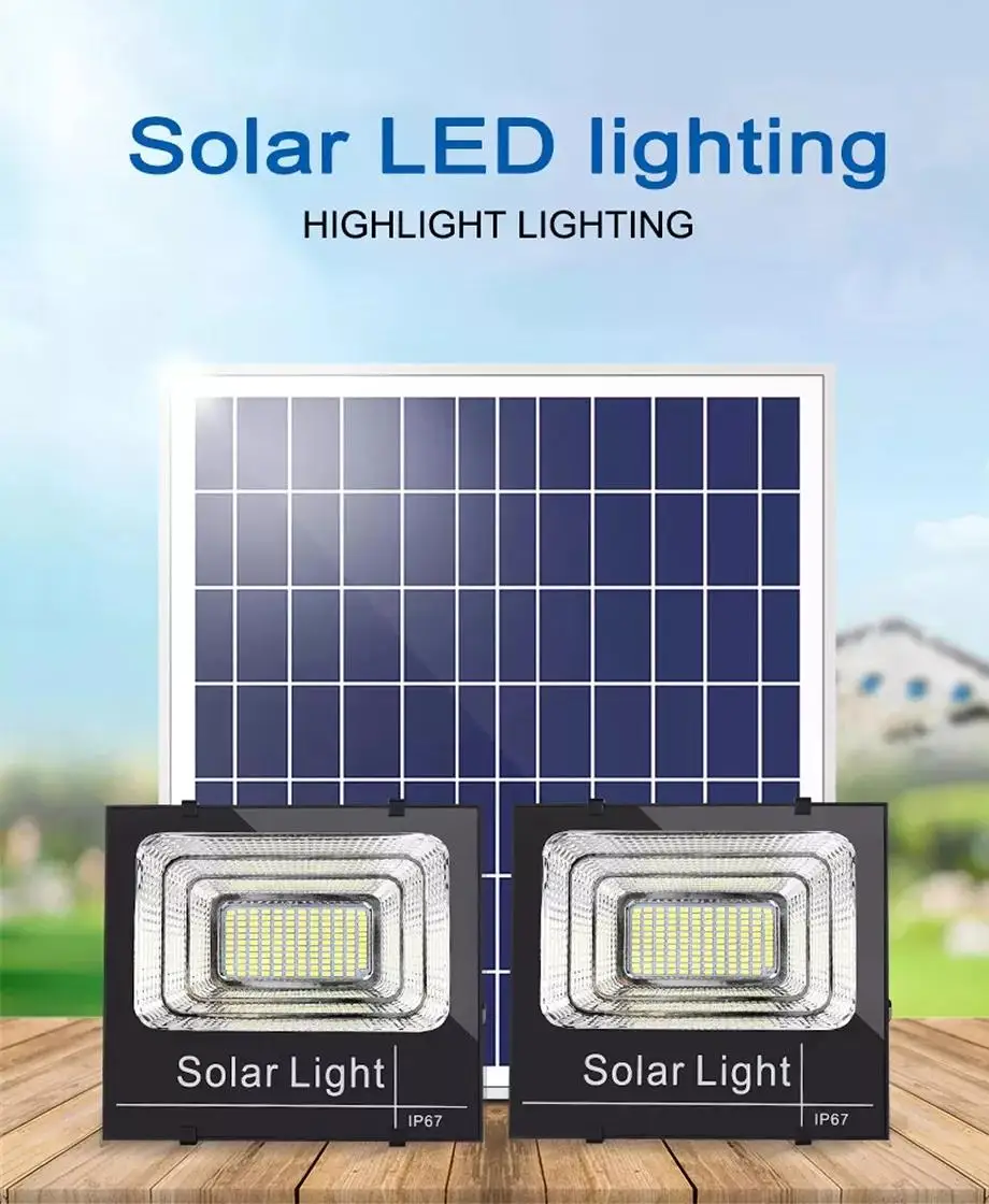 OEM ODM IP67 LED Solar Lights Outdoor Projector Solar Flood Garden Lights Led Solar Street Light