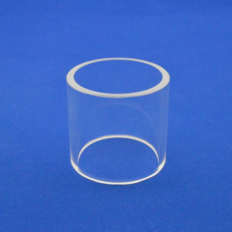 Fire Polishing Transparent Tube Both Sides Open Quartz Glass Cylinder Tube