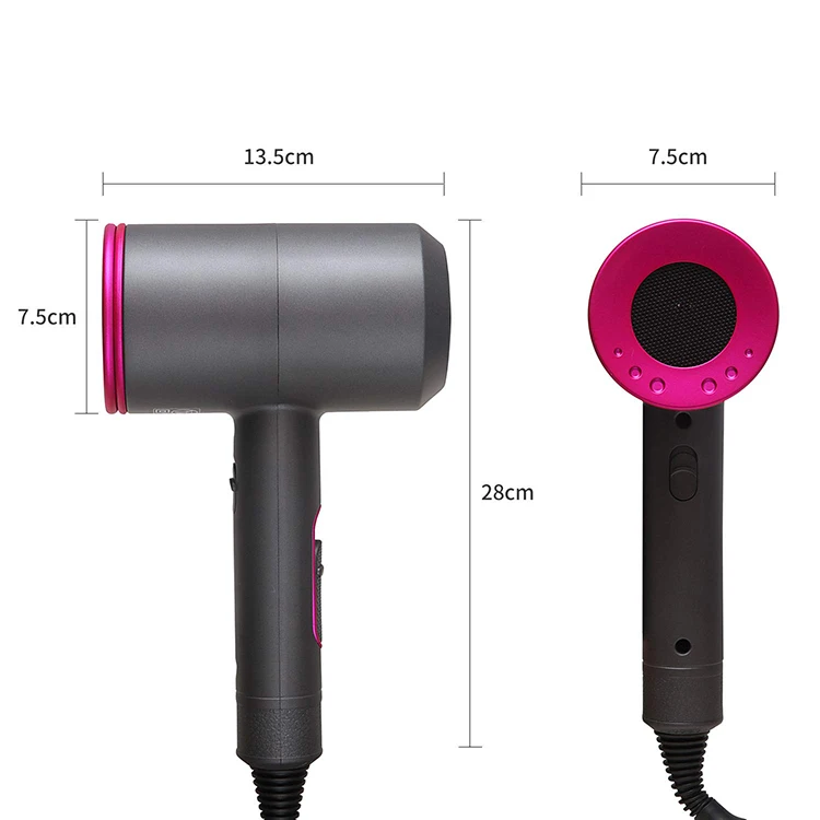 Professional Salon Rechargeable Hair Dryer 1300w High Power Hot And Cold Adjustment Air Hair Dryer