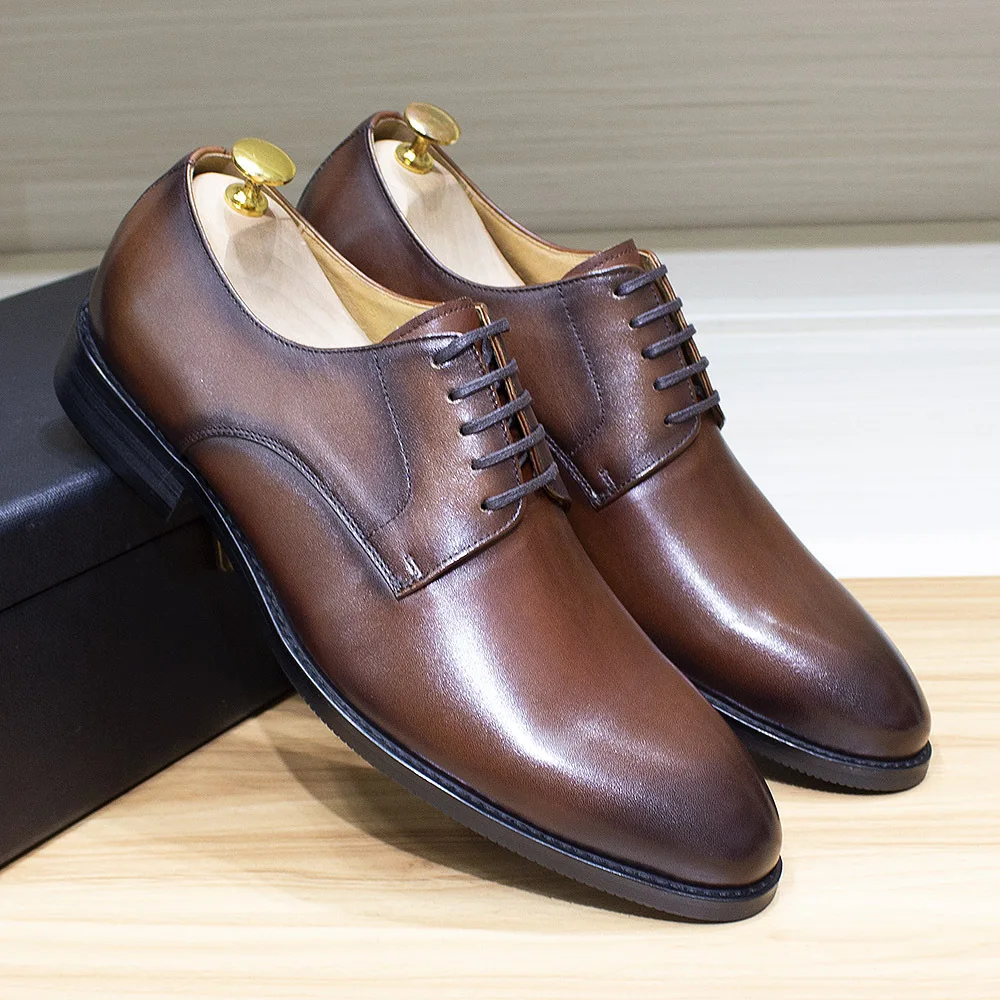 sh10692a High end men dress shoe 2024 genuine leather chaussures hommes