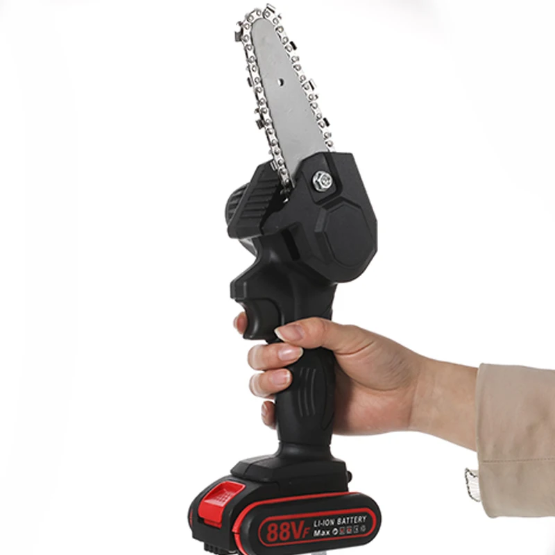 Fast to Ship In Stock Mini Chainsaw 4-Inch Portable Cordless One-Hand Battery Chain Saws
