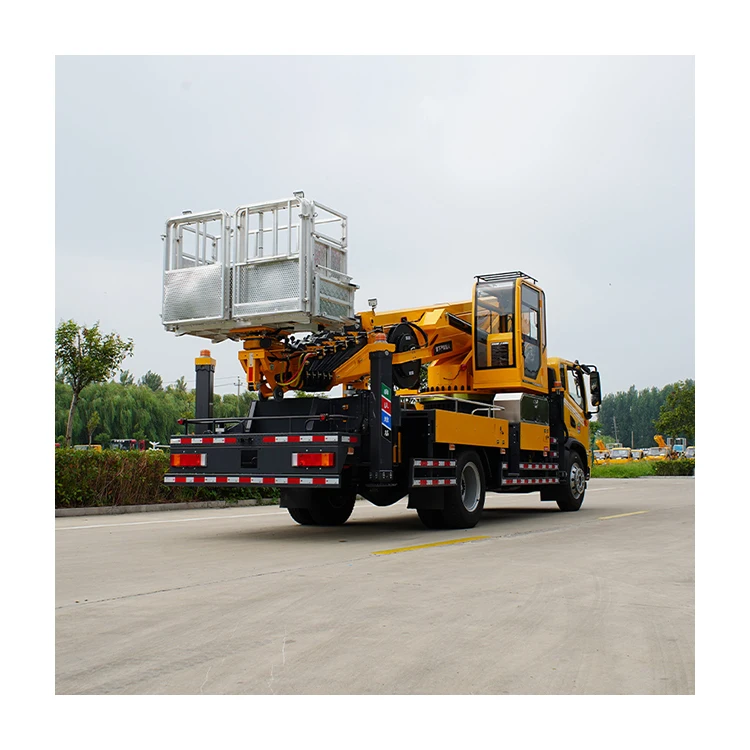 Factory Sale Small 17.5M 21M 23M 35M Telescopic Boom Bucket Aerial Work Platform Truck
