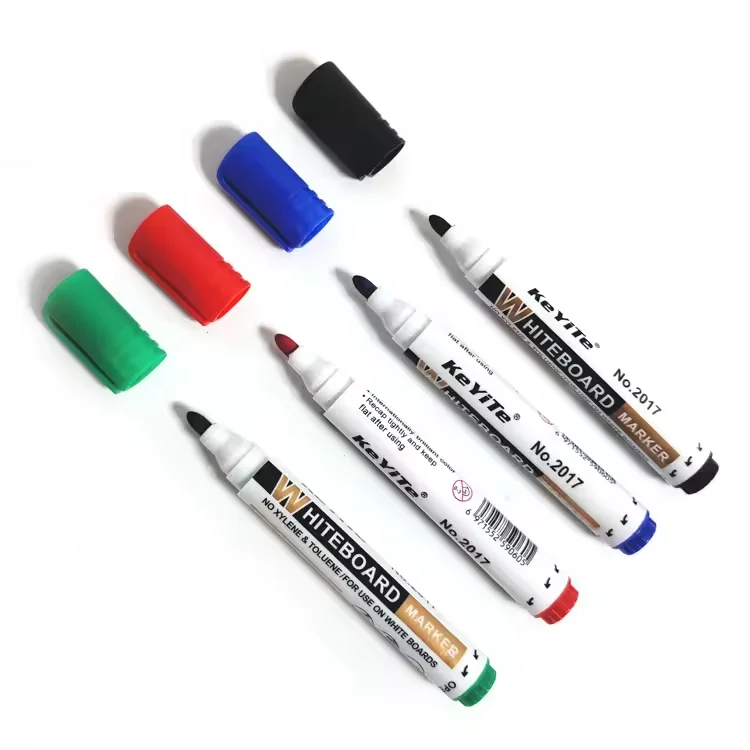 Odorless Whiteboard Marker Pen Cheap Custom Logo Bulk Erasable Jumbo Classic 4 Colors Whiteboard Marker