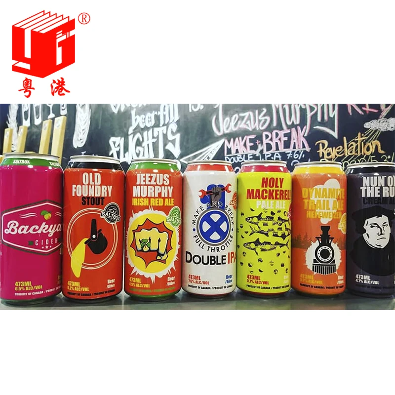 high quality customized shrink label for beer shrink sleeve label cans