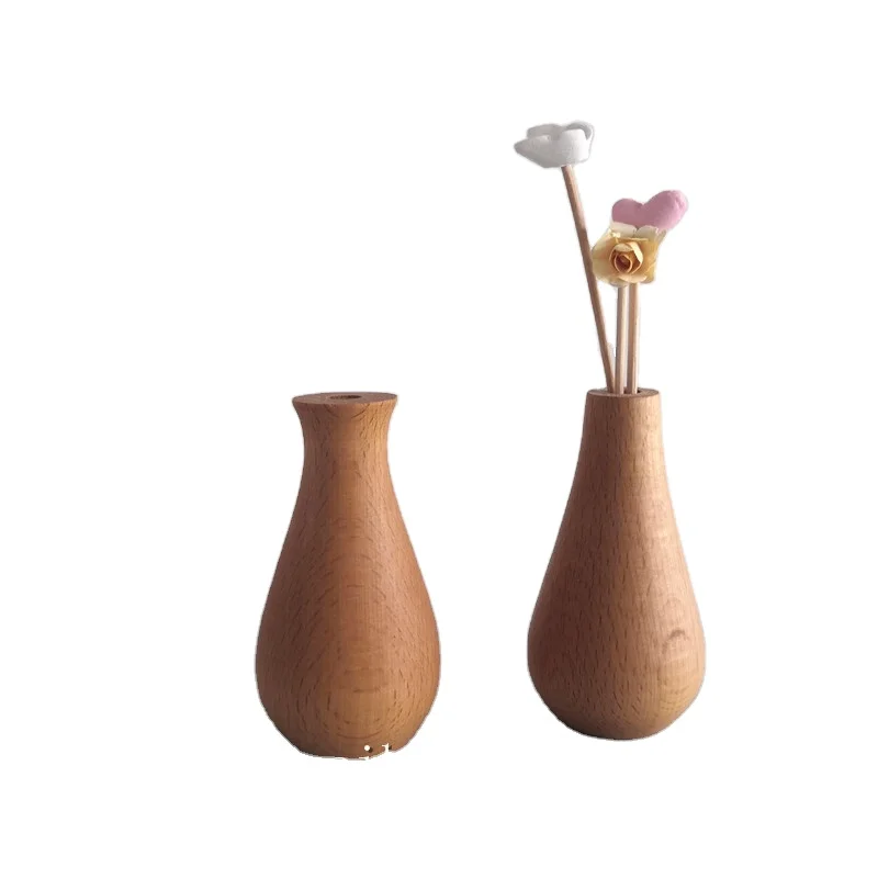 home wood decoration vase diffuser aroma bottle
