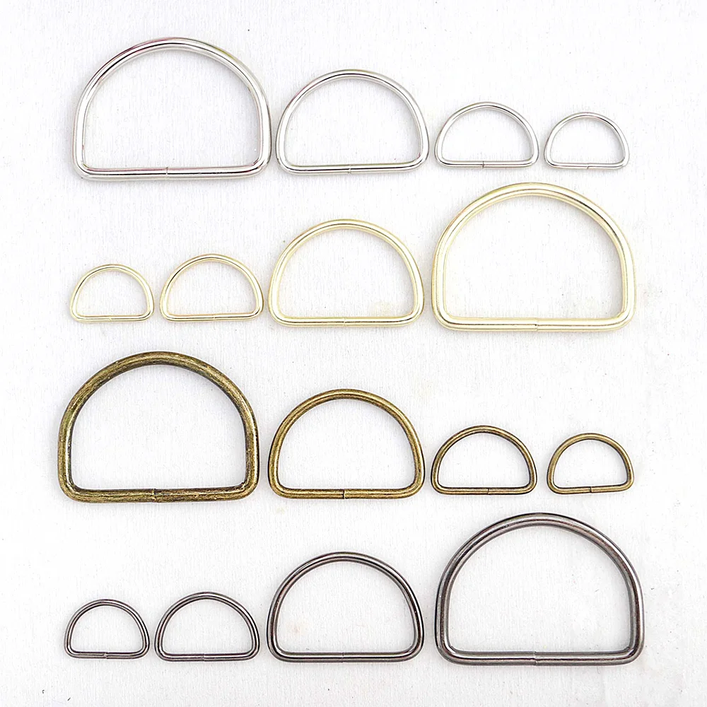 Cheap High Quality Colors Bag D Ring Hardware Metal D Ring Buckle for Handbag