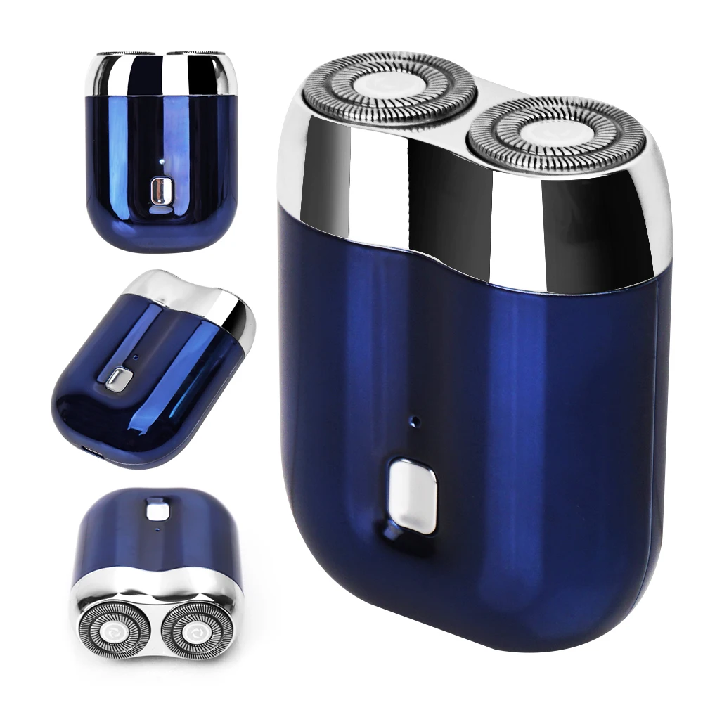 Портативная Вращающаяся бритва мини электрическая с магнитной головкой для бритья Влажная и сухая Водонепроницаемая