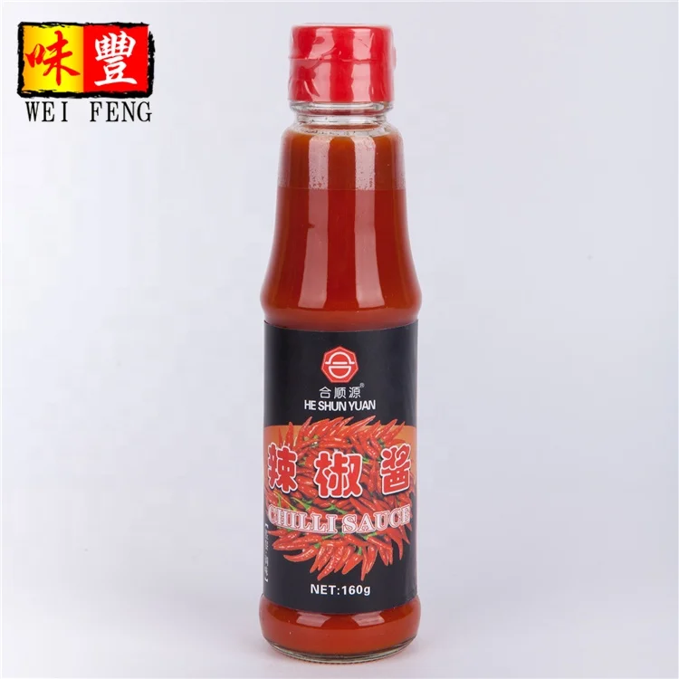 OEM HACCP HALAL Factory In China BRC Glass Bottle Hot Spicy Red Chilli Sauce 280g Chili Sauce Sambal Oelek