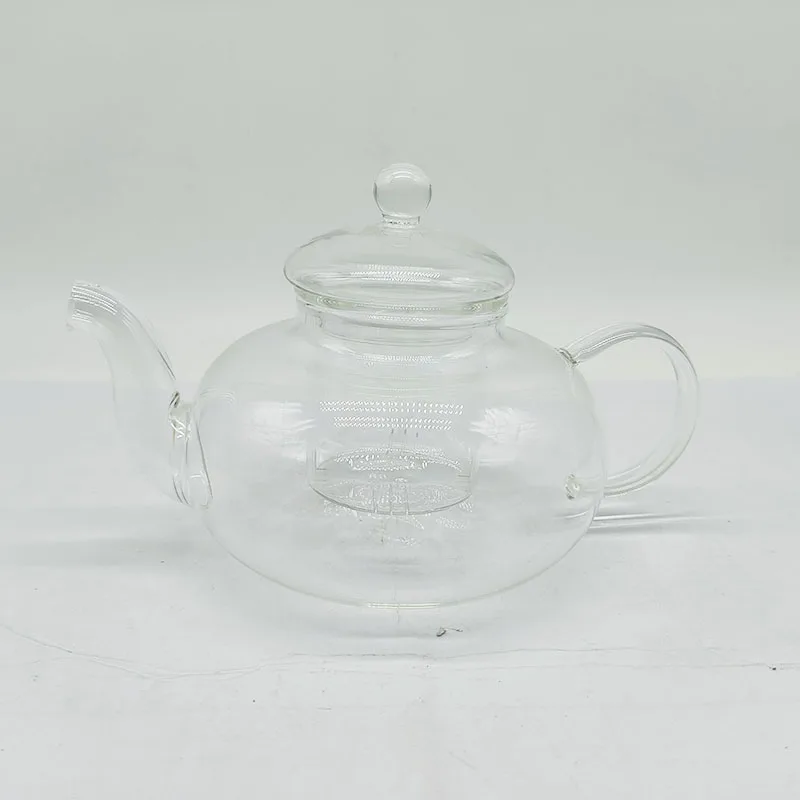 High borosilicate heat resisting Transparent Glass Teapot with lids decorations for home