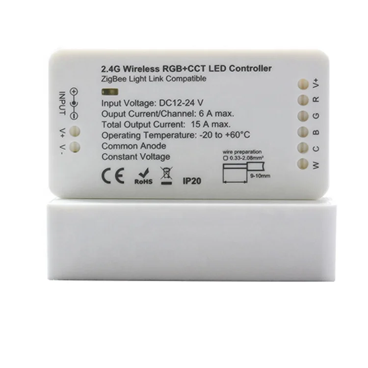 ZLL Zigbee C 008 12 В 180 Вт 24 360 световое соединение 2 4 г Светодиодная лента RGBW RGB CCT светодиодный контроллер