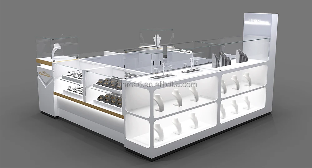 Elegant Stainless Steel Jewelry Display Racks Silver Gold Options Perfect for Jewelry Shops